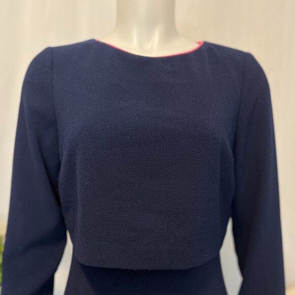 Belle Badgley Mischka Midi Dress Size US 8 Dark Blue (A07) - Picture 4 of 8